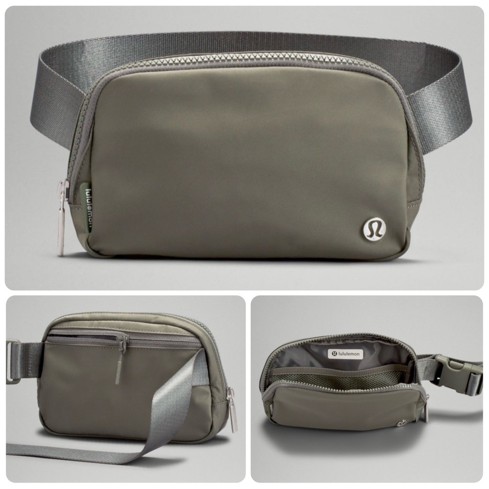 lululemon athletica Olive Gray Crossbody Belt Bag